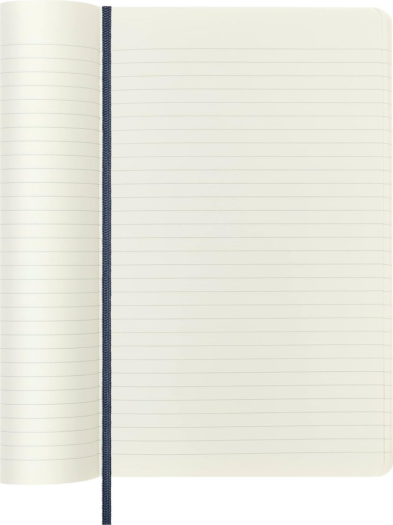 موليسكين دفتر ملاحظات كلاسيكي، غلاف ورقي، كبير (5 × 8.25 بوصة)، مسطر/مُسطّر، أزرق ياقوتي، 192 صفحة، مقاس واحد - Image 5