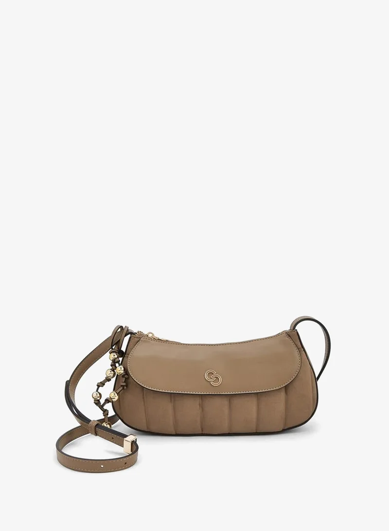 Celeste Panelled Crossbody Bag with Zip Closure