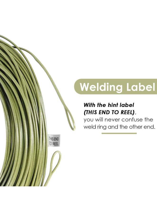 SF Weight Forward Floating Fly line Fly Fishing Line Moss Green 5wt 100FT Front Welded Loop - Image 2