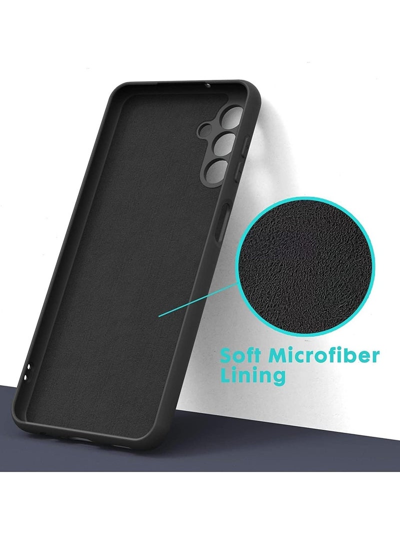 Raxoom Samsung Galaxy A13 5G Case – Black Liquid Silicone with Thick Shockproof Design, Soft Microfiber Lining, Gel Rubber Phone Cover - Image 3
