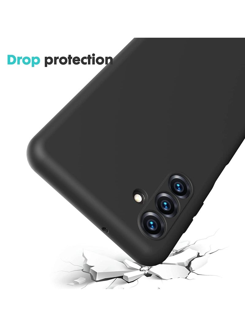 Raxoom Samsung Galaxy A13 5G Case – Black Liquid Silicone with Thick Shockproof Design, Soft Microfiber Lining, Gel Rubber Phone Cover - Image 4