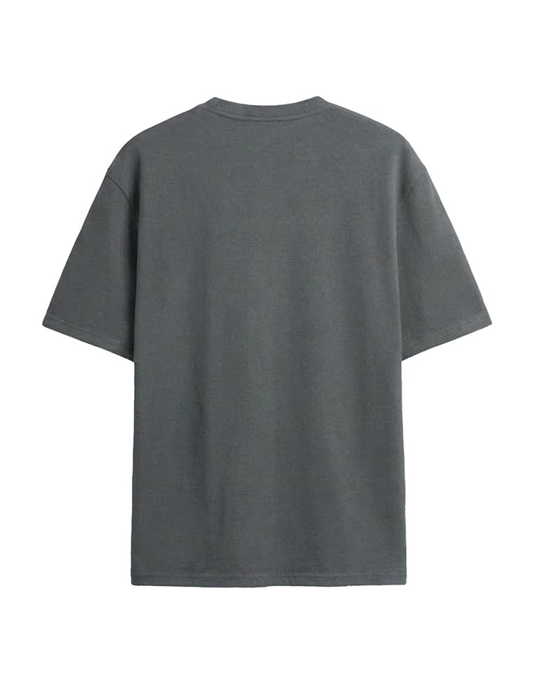 Onda Rubber Relaxed Fit Casual Cotton T-Shirt for Men - Grey - Image 2