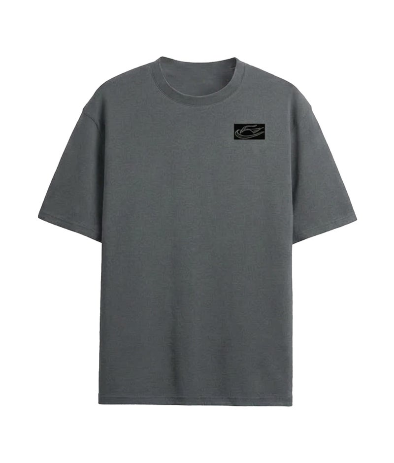 Onda Rubber Relaxed Fit Casual Cotton T-Shirt for Men - Grey - Image 1