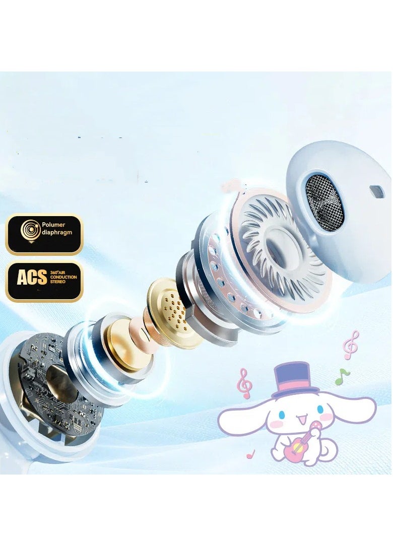 Sanrio - Sanrio Character Bluetooth TWS Half In-Ear Kids Earphones Wireless Earbuds - Image 1