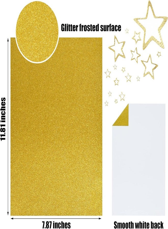 Festiko® Multicolor Glitter Cardstock Sheets (Pack of 24, A4, 250 GSM) – Premium Glitter Craft Paper for Scrapbooking, DIY Art, School Projects & Decorations - Image 2