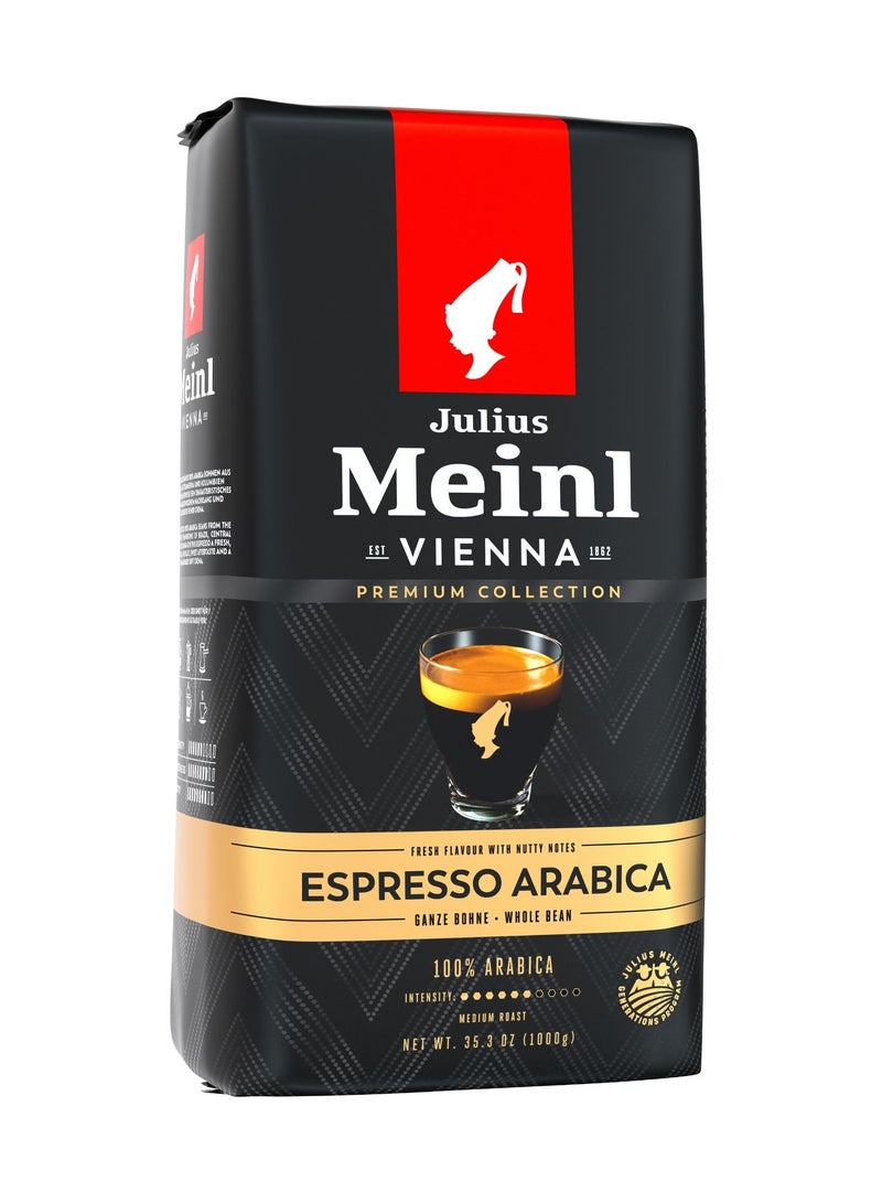 Julius Meinl Premium Collection Espresso Arabica Whole Bean Coffee – 100% Arabica, Medium Roast, Intensity 5 – 1kg - Image 2