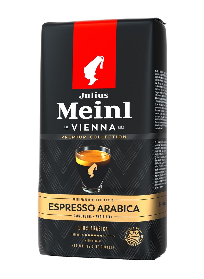 Julius Meinl Premium Collection Espresso Arabica Whole Bean Coffee – 100% Arabica, Medium Roast, Intensity 5 – 1kg - Image 3
