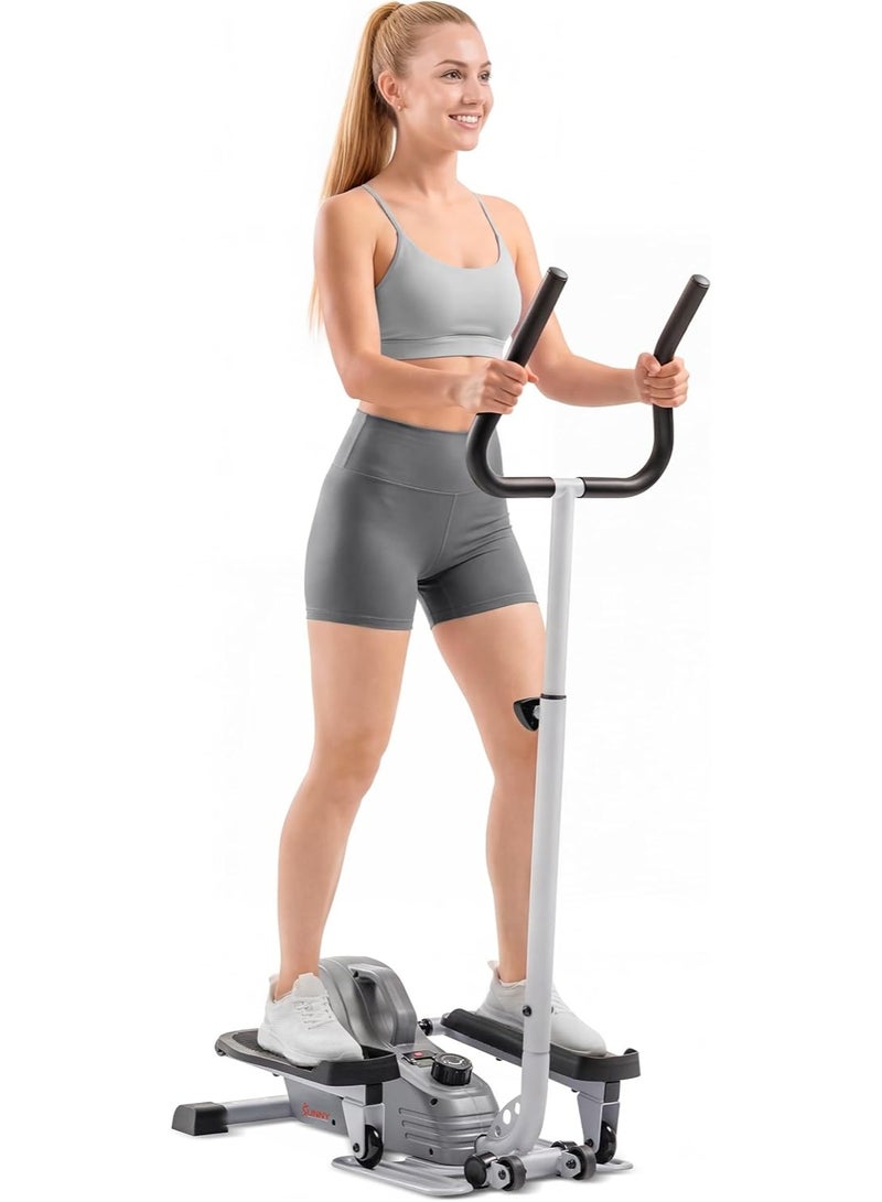 Sunny Fully Assembled Magnetic Under Desk Elliptical Peddler, Portable Mini Elliptical, Foot & Leg Pedal Exerciser, Optional with Handlebars - Image 1