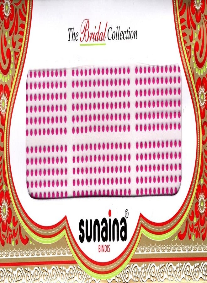 Sunaina Bridal Collection Bindi for Women & Girls (Pack of 2) (6 card in 2 pack) (Size-7, Dark Pink) - Image 2