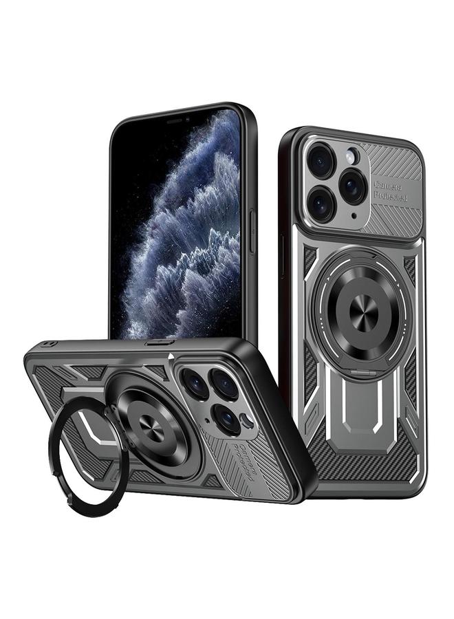 S-TOP Case For iPhone 11 Pro Max Armor Rotating Holder MagSafe Phone Case - Image 1