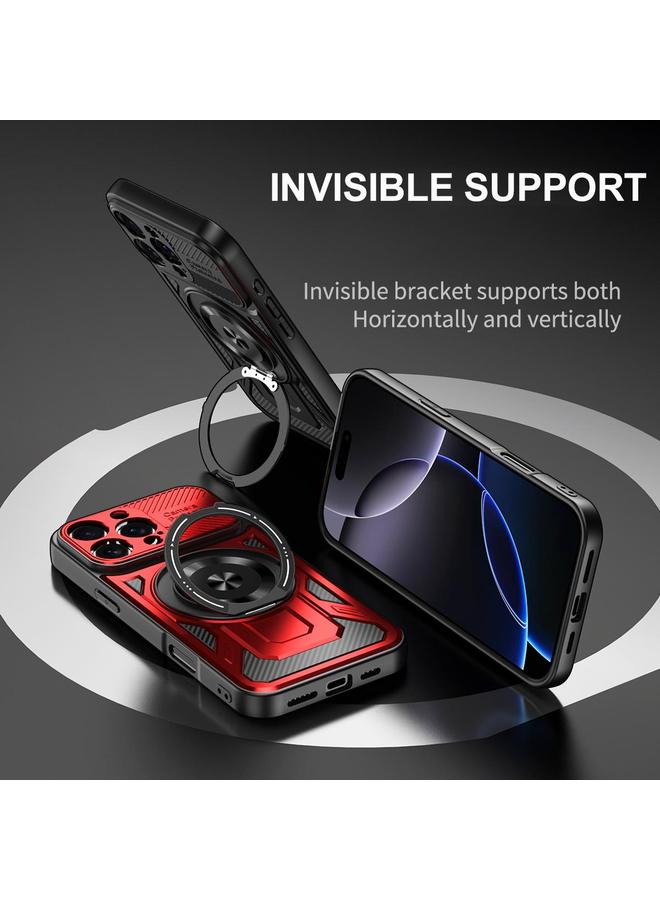 S-TOP Case For iPhone 11 Pro Max Armor Rotating Holder MagSafe Phone Case - Image 4