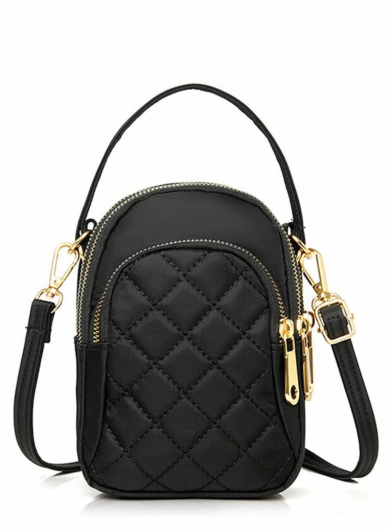 Excefore - Cell Phone Purse, Quilted Crossbody Bag for Women Girls Cell Phone Handbag Smartphone Designer Phone Pouch with Shoulder Bags Cute Crossbody Purse Wallet - Image 1