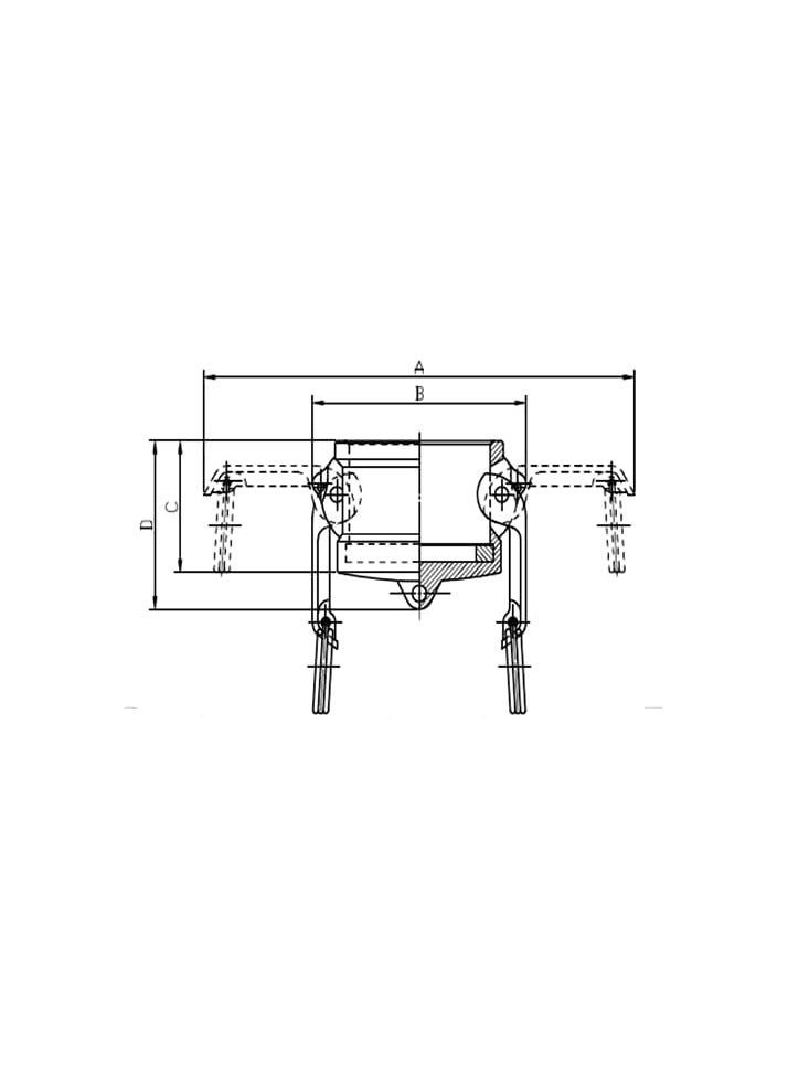 Brass Camlock Coupling Part (DC 2'') - Image 2