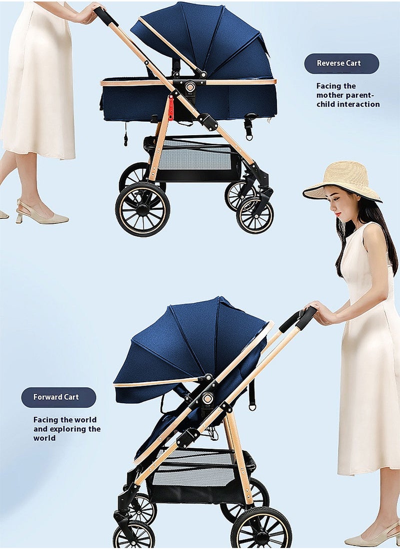 MaBaby - Baby Stroller, Portable And Foldable Travel Stroller For Baby Newborn, Lightweight Pram With Detachable Table And Bassinet - Image 1