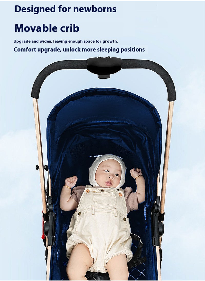 MaBaby - Baby Stroller, Portable And Foldable Travel Stroller For Baby Newborn, Lightweight Pram With Detachable Table And Bassinet - Image 1