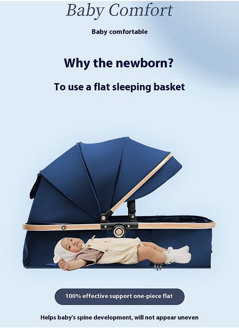 MaBaby - Baby Stroller, Portable And Foldable Travel Stroller For Baby Newborn, Lightweight Pram With Detachable Table And Bassinet - Image 1