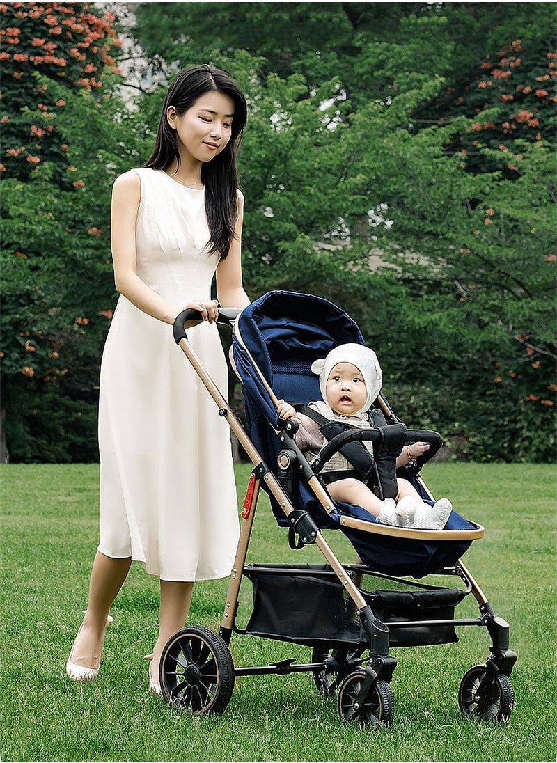 MaBaby - Baby Stroller, Portable And Foldable Travel Stroller For Baby Newborn, Lightweight Pram With Detachable Table And Bassinet - Image 1