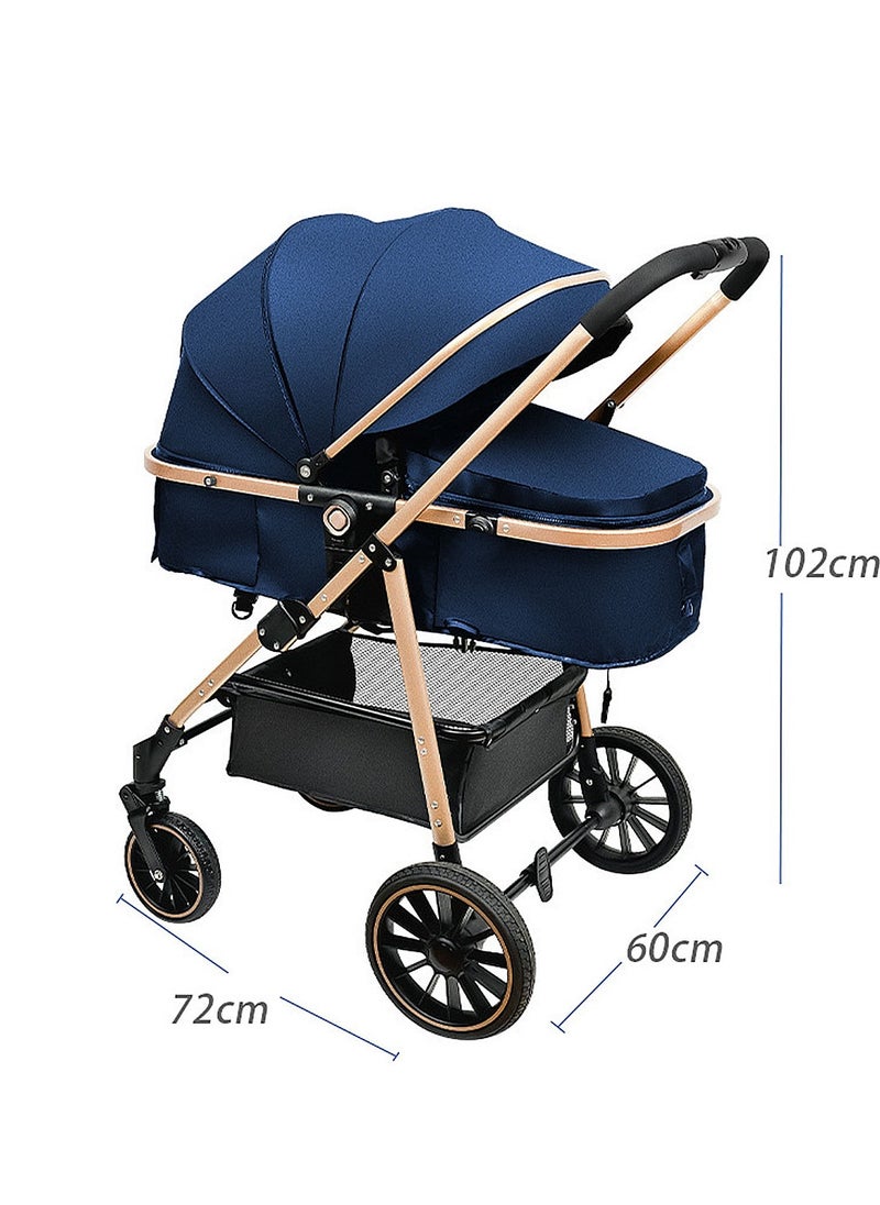 MaBaby - Baby Stroller, Portable And Foldable Travel Stroller For Baby Newborn, Lightweight Pram With Detachable Table And Bassinet - Image 1