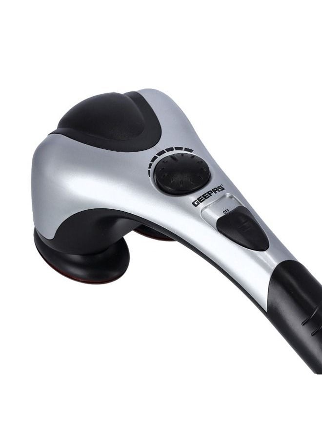 GEEPAS - Double Head Massager- Gm86044 With An Ergonomic Non-Slip Grip 3 Pair Heads 3 Customized Modes 3 Different Massage Heads For Knotty Muscles And Spasms Relief - Image 1