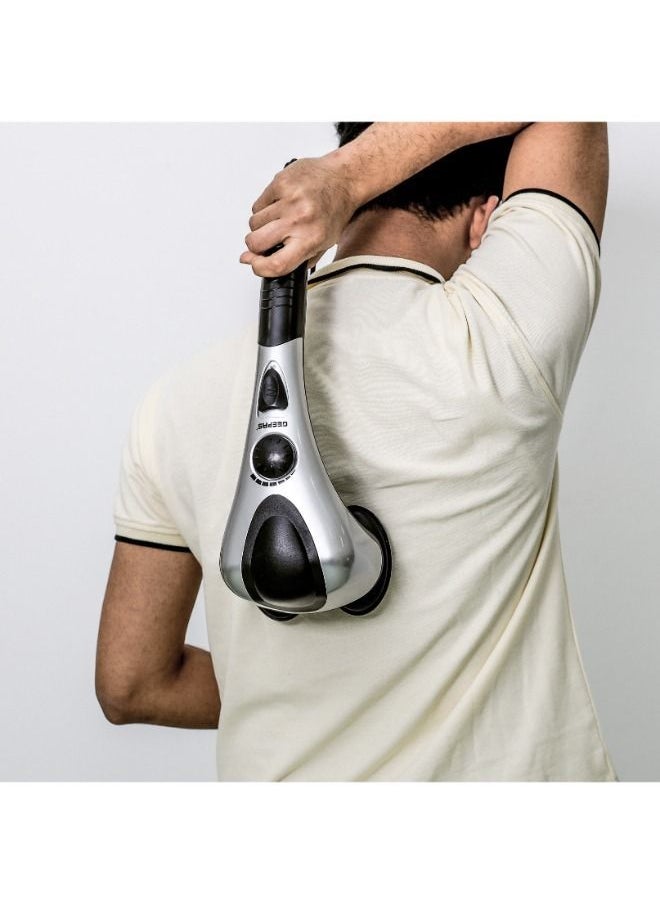 GEEPAS - Double Head Massager- Gm86044 With An Ergonomic Non-Slip Grip 3 Pair Heads 3 Customized Modes 3 Different Massage Heads For Knotty Muscles And Spasms Relief - Image 1