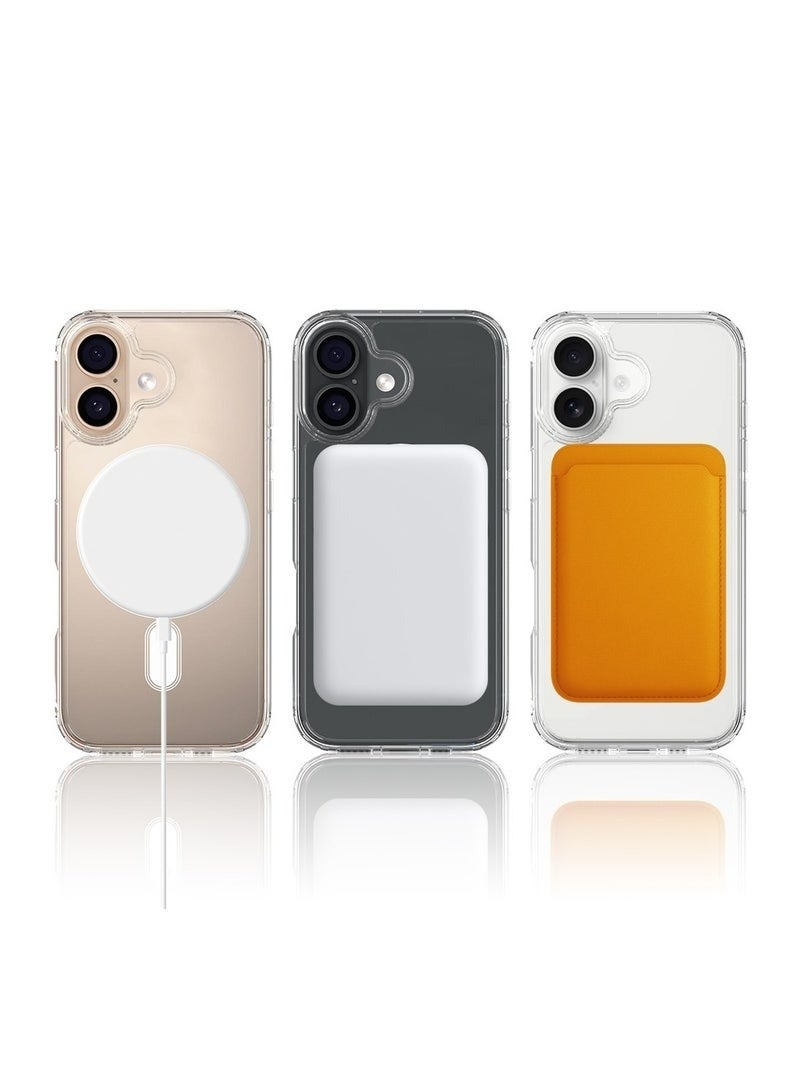 ACLIX Apple iPhone 17 5G Case 2025 Slim Transparent Flexible TPU Magnetic Case with Shockproof Protection and MagSafe Compatibility  Clear - Image 4