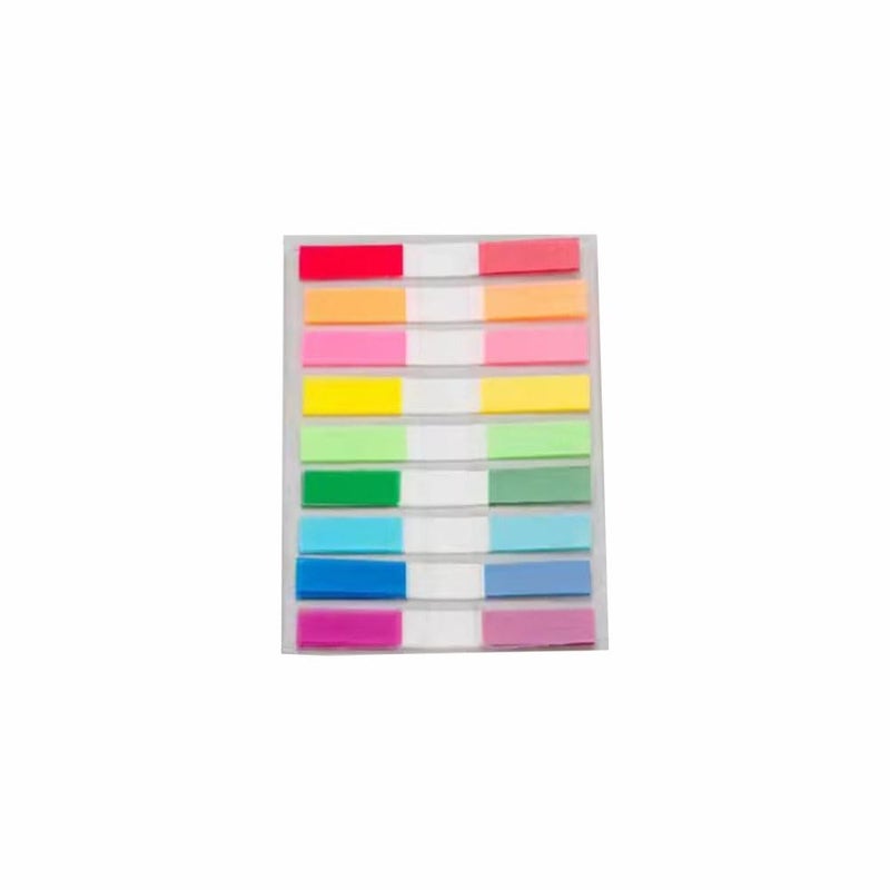 9 Color Index Tab Sticky Note Holder Dispenser With Paper Clip And Annotation Labels - Image 2