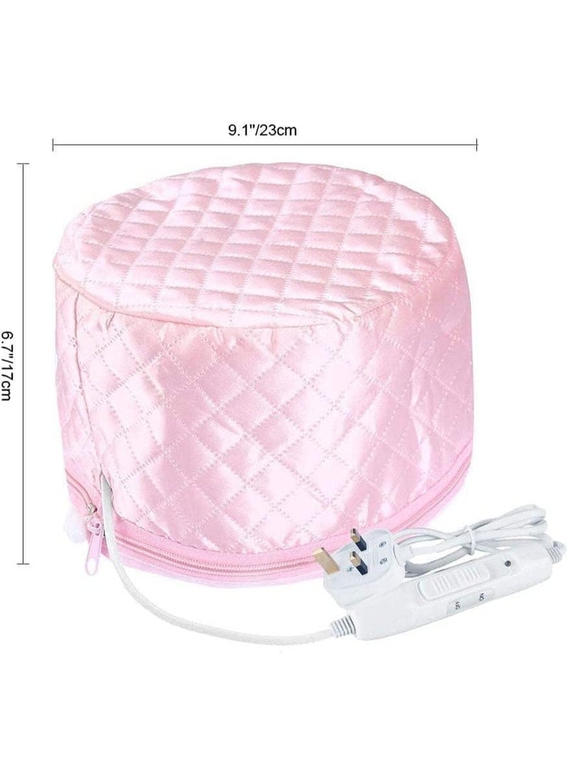 AlsayedP Women's Hair Care Thermal Head Spa Cap, Electric Hair Shower Cap, Heated Cap for Home Hair Care (Pink) - Image 3