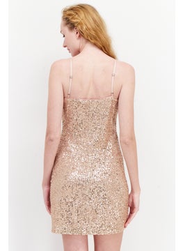 1 State Women Textured Mini Dress, Pink  - Image 2