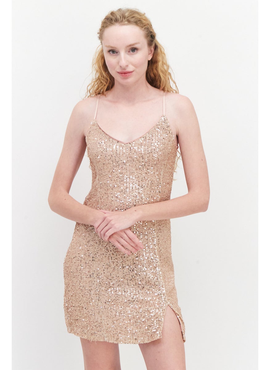 1 State Women Textured Mini Dress, Pink  - Image 1
