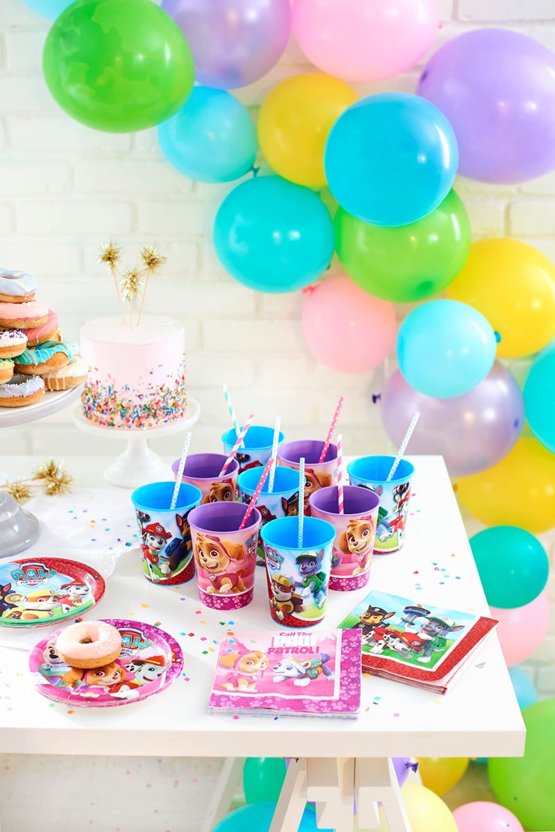 American Greetings Paw Patrol Party Supplies, Pink Plastic Cups (12-Count) - Image 5