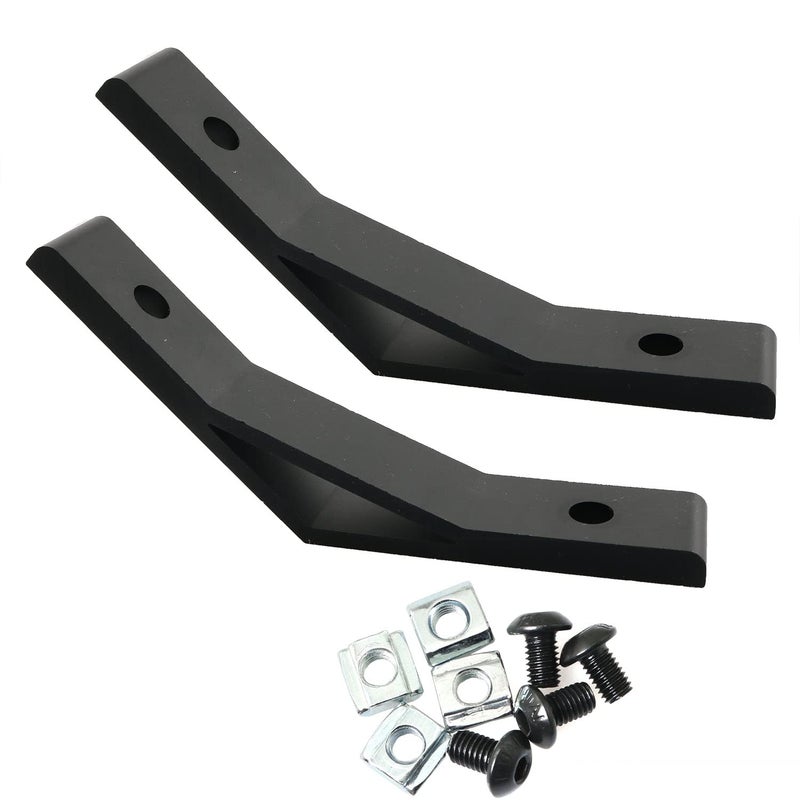 PZRT 2pcs 135 Degree Angle 2020 Aluminum Corner Brackets Profile Corner Joint Connectors Corner Braces with Mounting Screws and Nuts Black