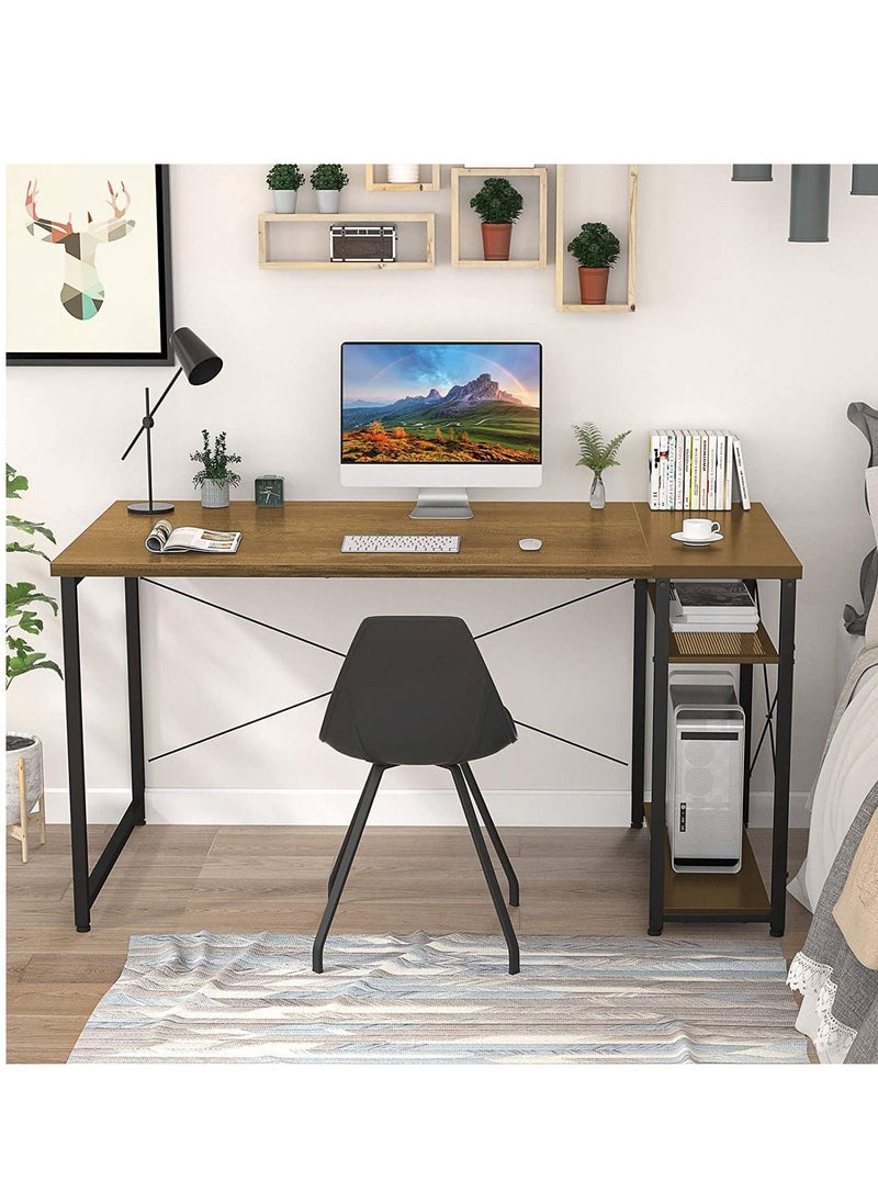 Home Gallery Office Desk Modern Style with Shelves 120 cm  - Image 1