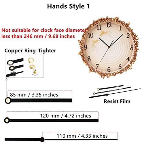 TIKROUND Original Youngtown 12888 Pendulum Type Movement Step Clock Accessory Quartz DIY Movement Kits,4mm (5/32 Inch) Maximum Dial Thickness, 13.5mm (17/32 Inch) Total Shaft Length. - Image 4