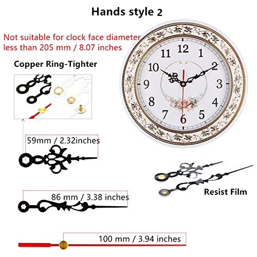 TIKROUND Original Youngtown 12888 Pendulum Type Movement Step Clock Accessory Quartz DIY Movement Kits,4mm (5/32 Inch) Maximum Dial Thickness, 13.5mm (17/32 Inch) Total Shaft Length. - Image 5