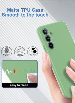 Color Fans Case for Samsung A54 5G Silicone Cover Soft Green  - Image 3