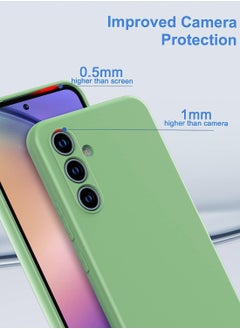 Color Fans Case for Samsung A54 5G Silicone Cover Soft Green  - Image 2