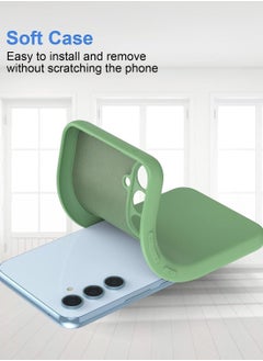 Color Fans Case for Samsung A54 5G Silicone Cover Soft Green  - Image 5