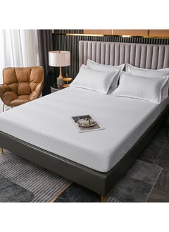 GOLDEN HOME طقم غطاء لحاف مخطط مكون من 6 قطع بمقاس كينج/كوين/فرد. يتضمن الطقم غطاء لحاف واحد، وملاءة سرير واحدة، و4 أكياس وسائد  - Image 3