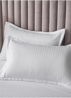 GOLDEN HOME طقم غطاء لحاف مخطط مكون من 6 قطع بمقاس كينج/كوين/فرد. يتضمن الطقم غطاء لحاف واحد، وملاءة سرير واحدة، و4 أكياس وسائد  - Image 5