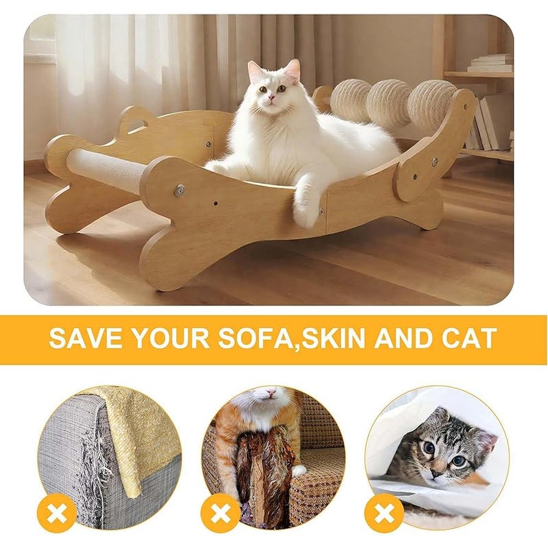 Cat Scratcher Pad for Indoor Cats Hammock for Scratching Pad Cat Chair Scratch Post for Large Cats Scratcher Lounge - Image 4