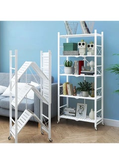 5 Tier Foldable Kitchen Storage Shelf Rack