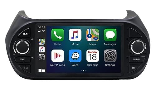 GOJOHO for Fiat Frorino Radio Fiat Qubo/Fiat Fiorino/Peugeot Bipper/Citroen Nemo 7" IPS Touchscreen with Carplay Android auto, 2+32GB Android 12 GPS Navigation SWC and Free Rear Camera - Image 1