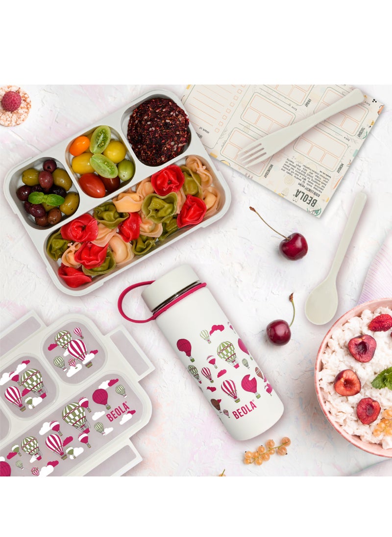 BEOLA Multi Compartment Lunch Box For Kids Adults, 4Magic Sky  - Image 5