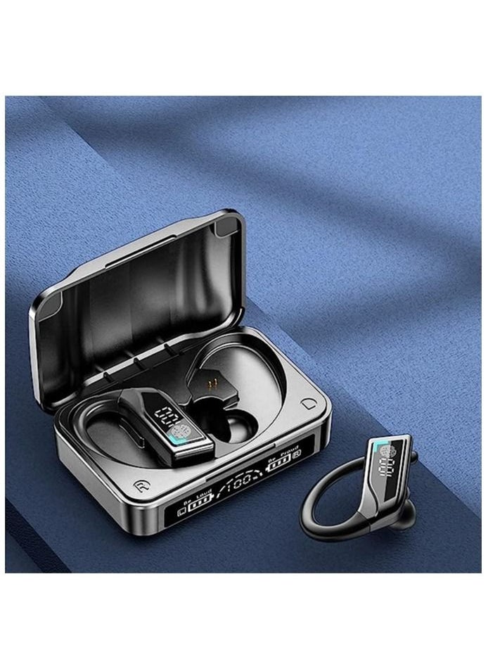 Digital Display Touch-Control Wireless Bluetooth Earphones TWS-Headphones in Ear Earbuds Headset Withear Hooks for Training I