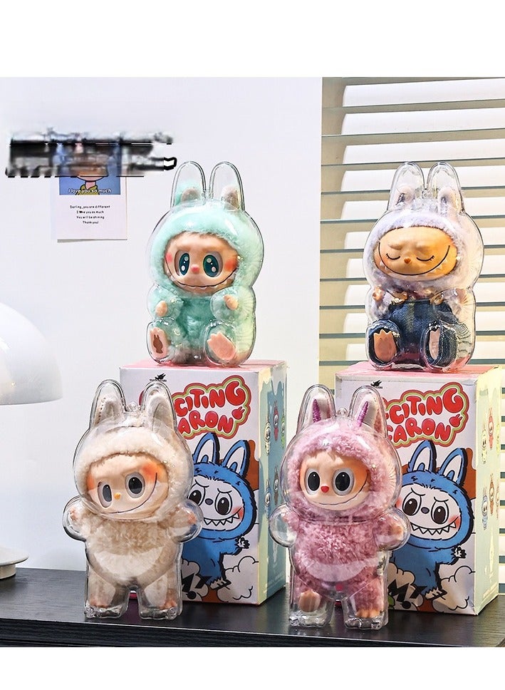 Y&D LABUBU Transparent Case LABUBU III Standing Front High Power Case Protective Cover Dust Backpack Charms  - Image 3