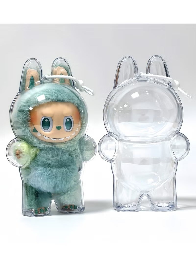 Y&D LABUBU Transparent Case LABUBU III Standing Front High Power Case Protective Cover Dust Backpack Charms  - Image 2