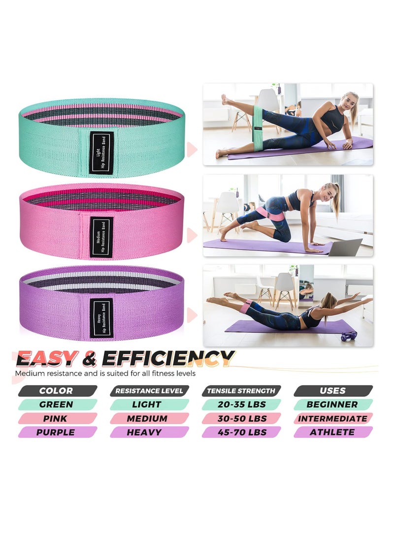 RenoJ 3-piece set Yoga Resistance Band - Image 2
