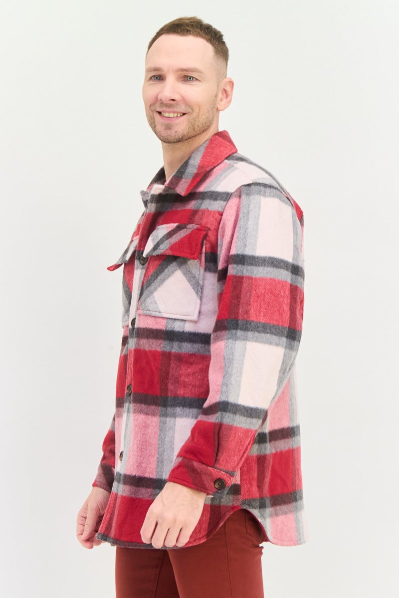 Asos Design Men Oversized Checkered Jacket Shirts, Multicolor - Image 3