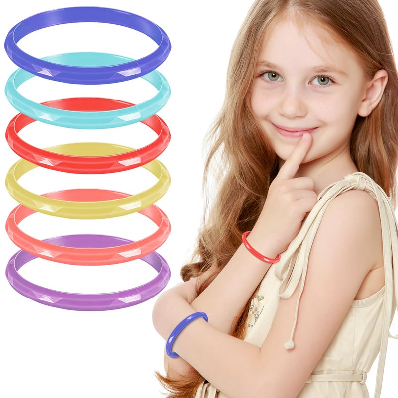 STOBOK 18Pcs Bangle Bracelets Kids Bangles Cute Candy Color Bracelets Costume Jewelry Party Favors for Children Women Girls - Image 3