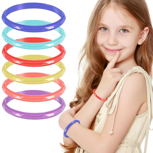 STOBOK 18Pcs Bangle Bracelets Kids Bangles Cute Candy Color Bracelets Costume Jewelry Party Favors for Children Women Girls - Image 1